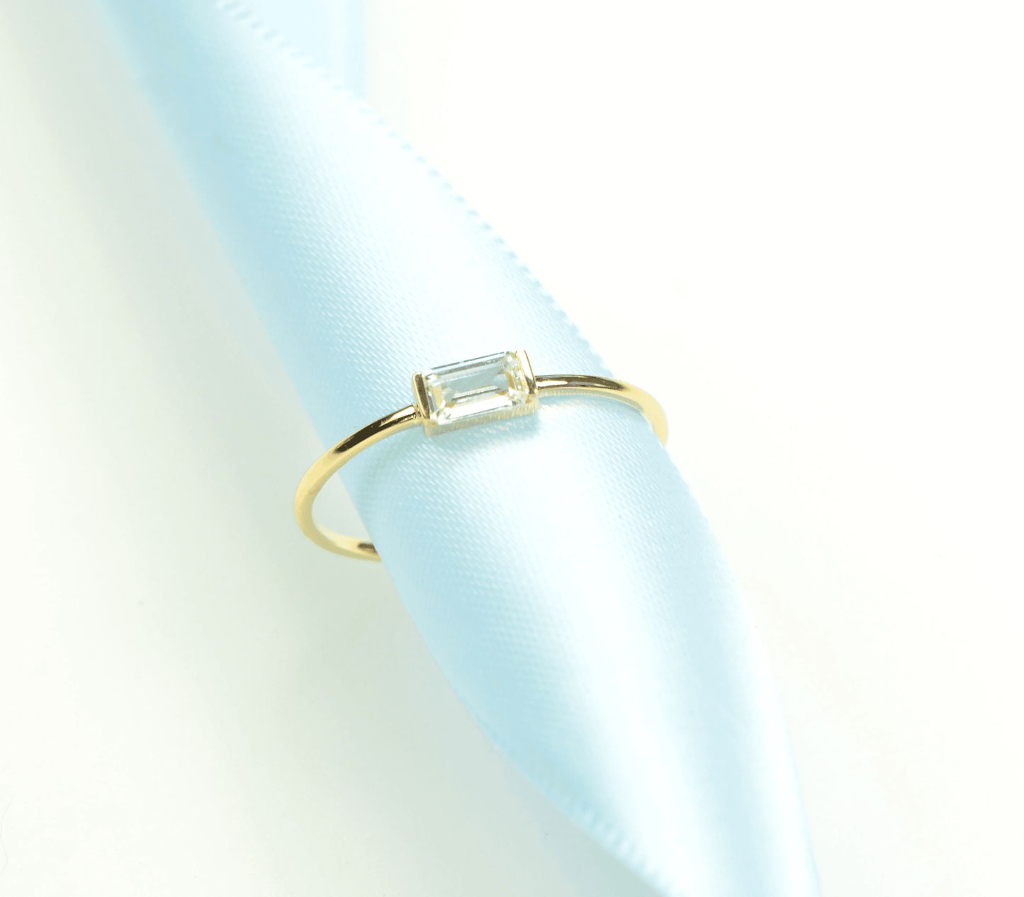 CZ Baguette Ring