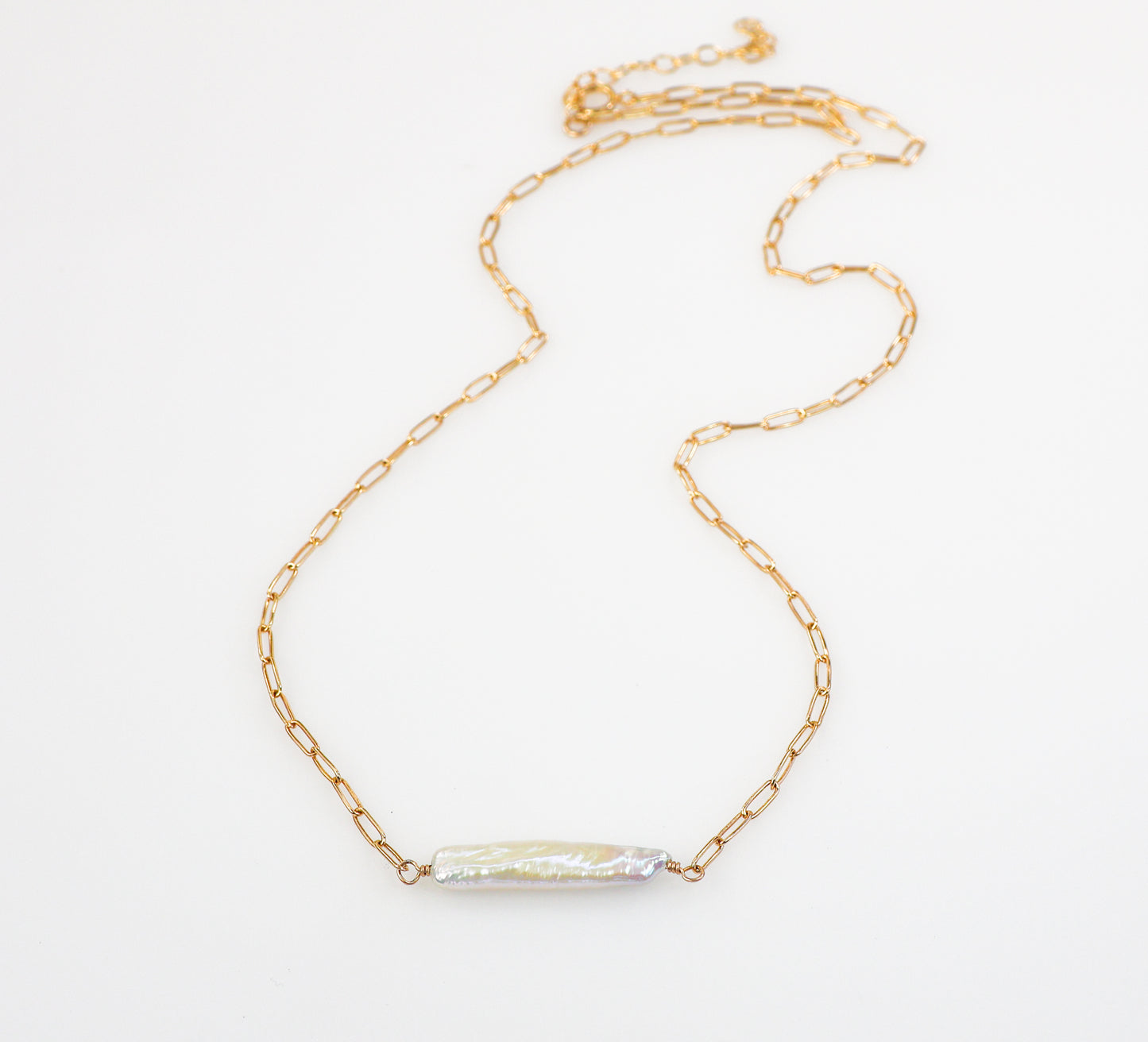 Biwa Pearl Necklace
