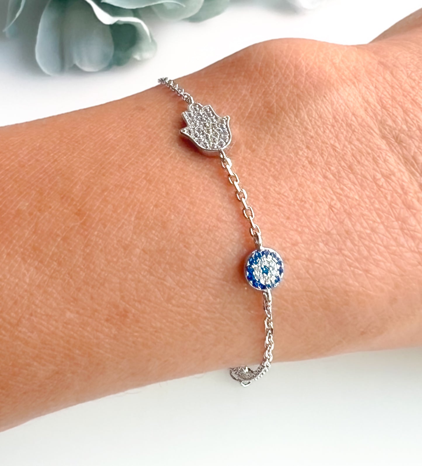 Hamsa & Evil Eye Bracelet