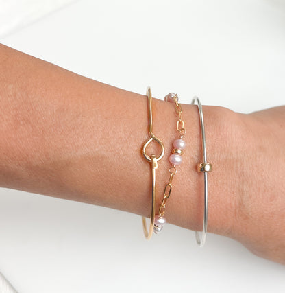 Emily Pearl Station Bracelet