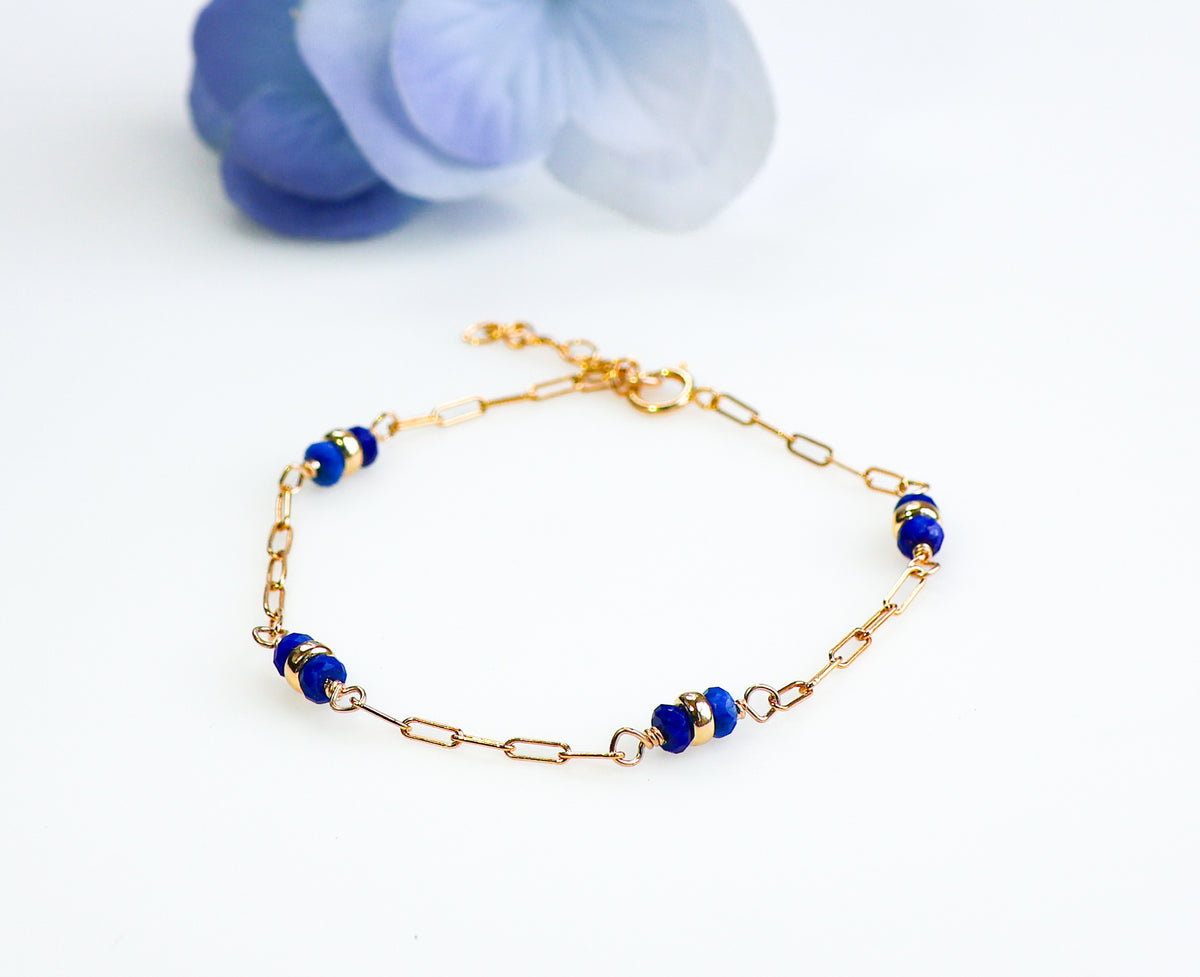 Lapis Station Bracelet
