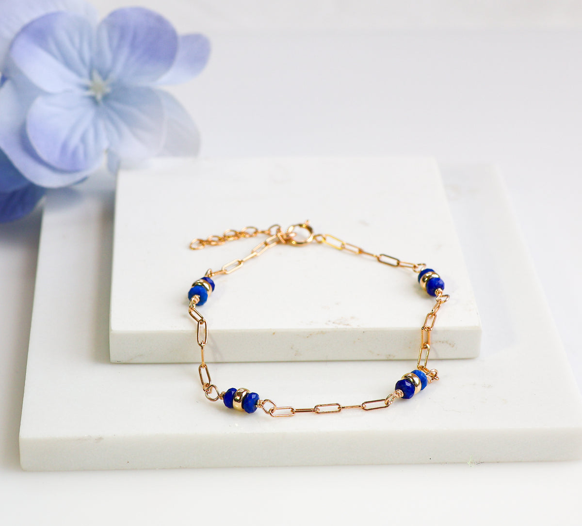 Lapis Station Bracelet