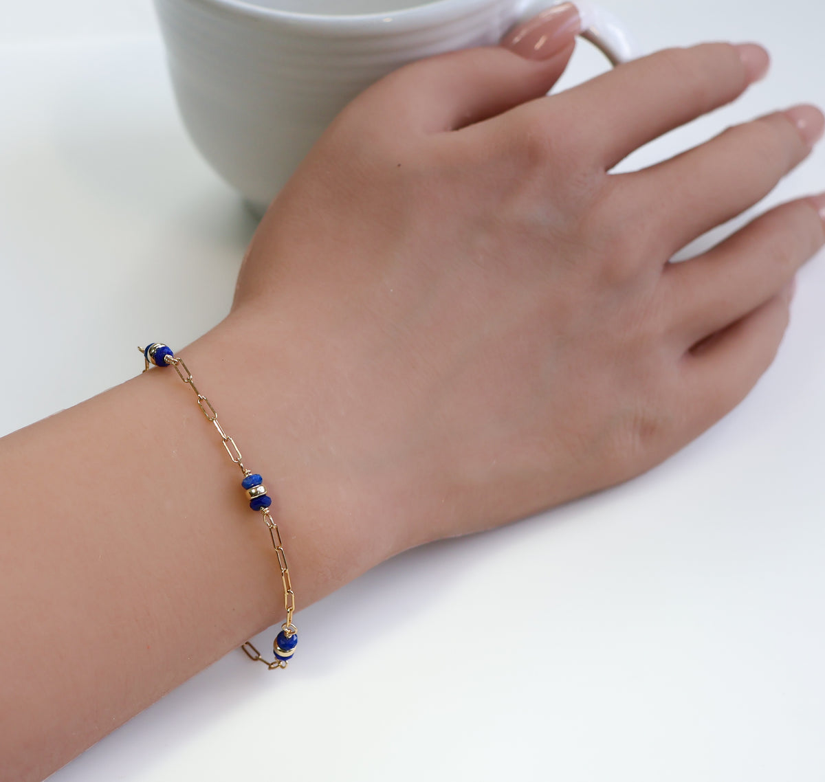 Lapis Station Bracelet