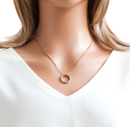 Trinity Mixed Metal Necklace