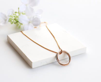 Trinity Mixed Metal Necklace