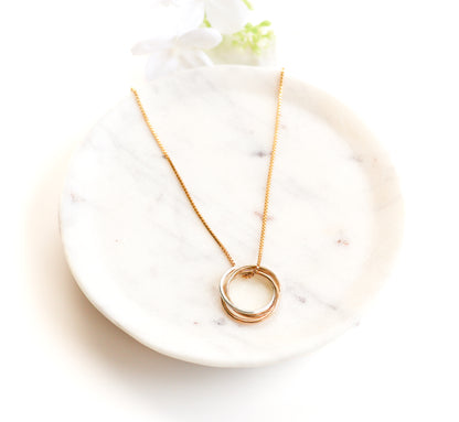 Trinity Mixed Metal Necklace