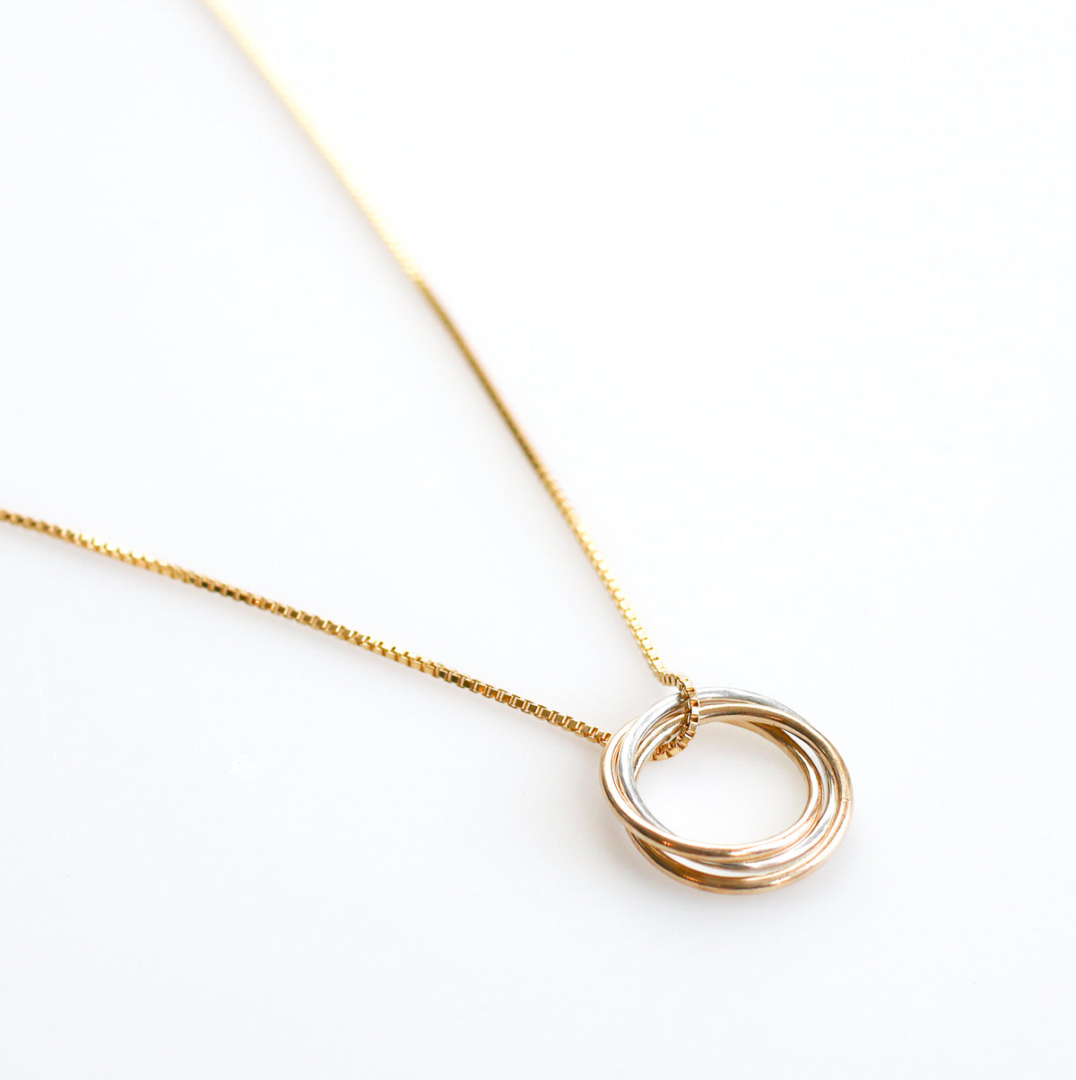 Trinity Mixed Metal Necklace