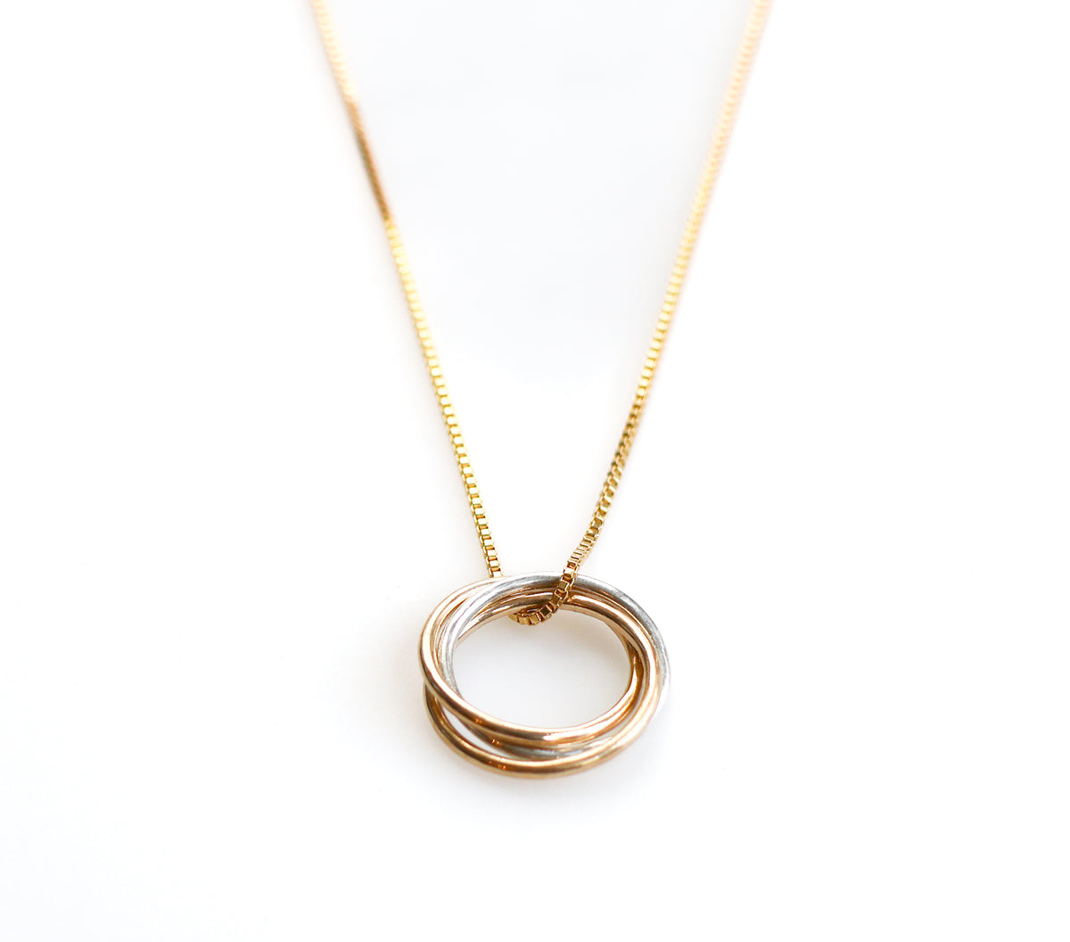 Trinity Mixed Metal Necklace