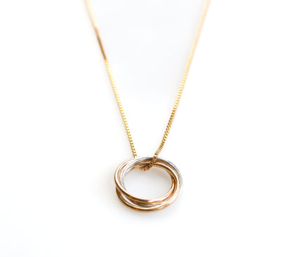 Trinity Mixed Metal Necklace